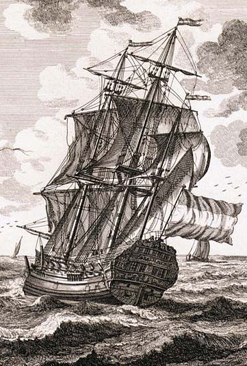 Koopvaardij fregat, 18de eeuw 